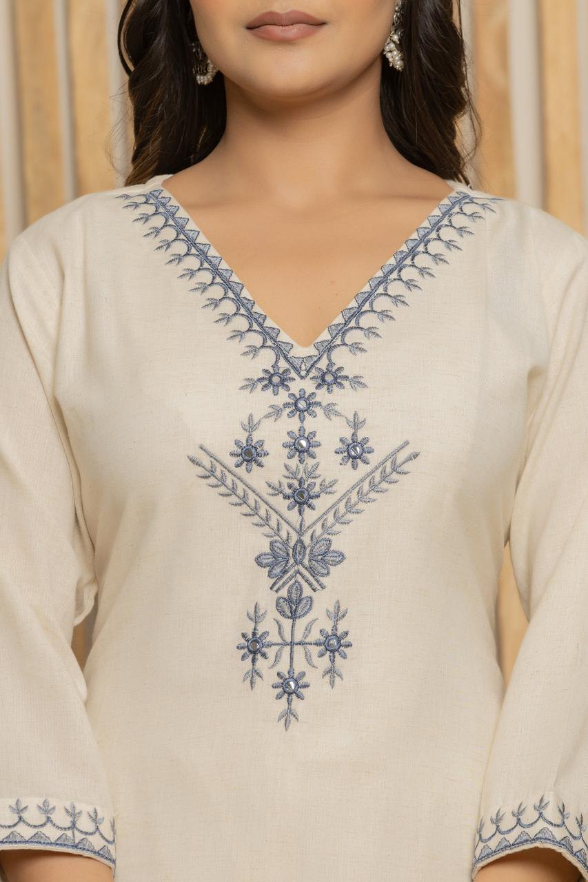 Indigo Breeze – Premium Khadi Cotton Set