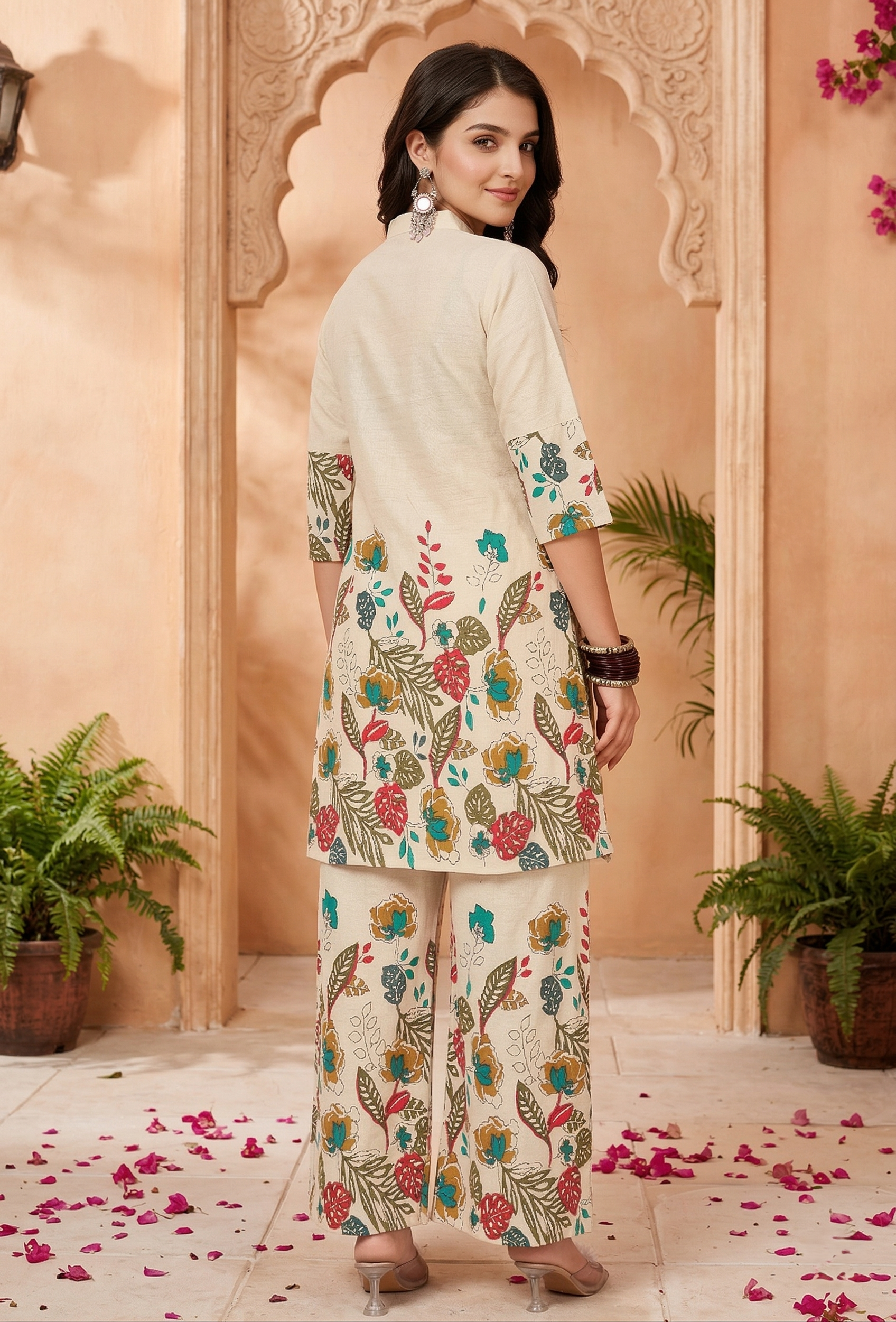 Khadi Cotton Palazzo Pair