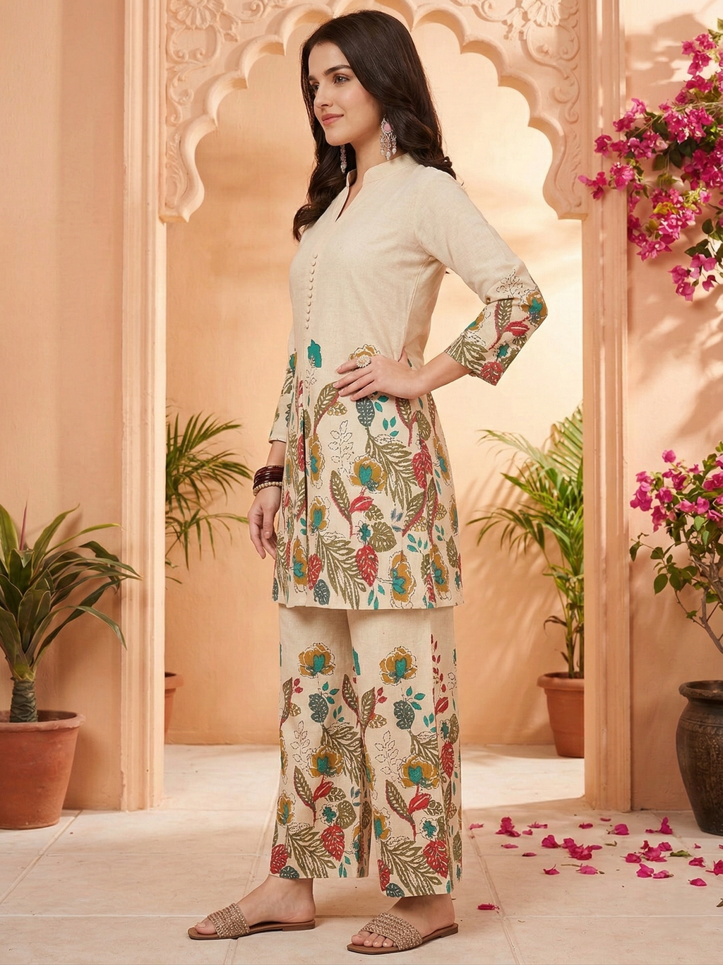 Khadi Cotton Palazzo Pair