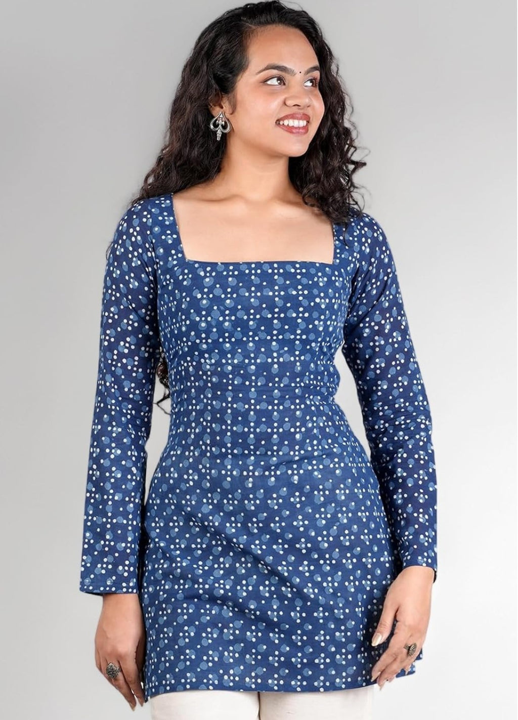 Sapphire Dot Kurti